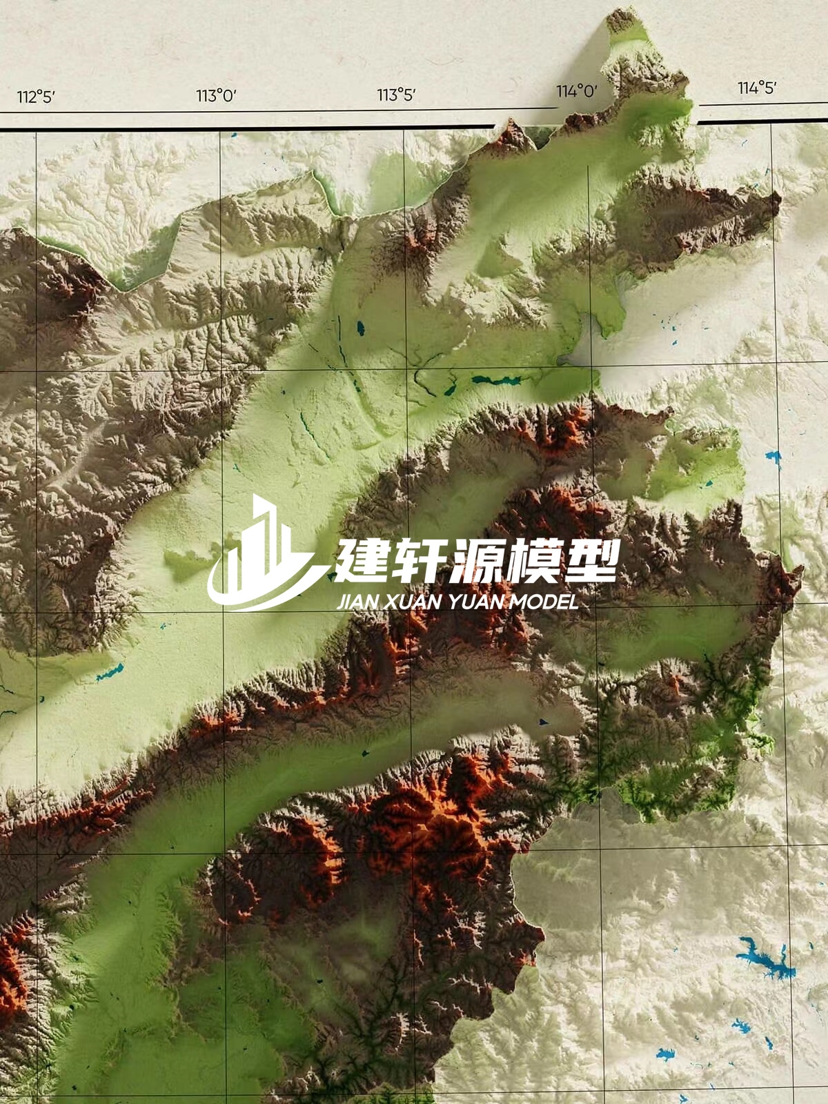 仓山地形模型制作